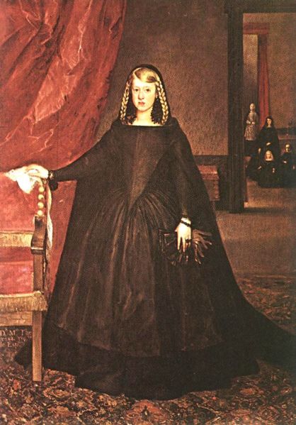 Empress Dona Margarita de Austria in Mourning Dress